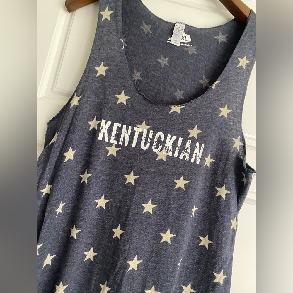 Shop Local KY Kentuckian tank with stars. Size XL